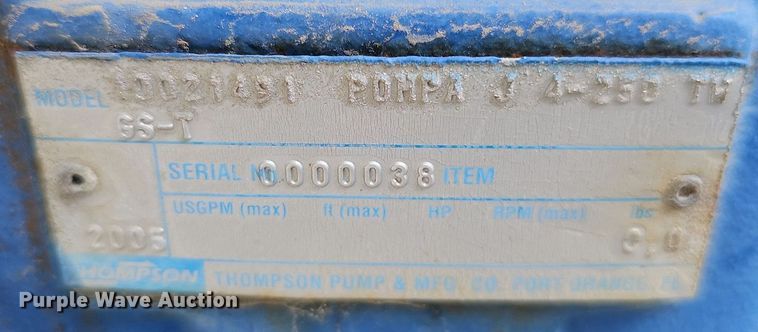 image for item DS6408 Thompson  pump