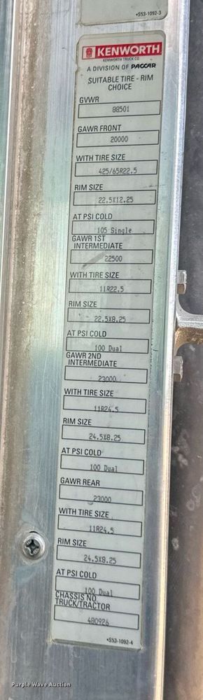 image for item DS6415 2016 Kenworth T800  dump truck