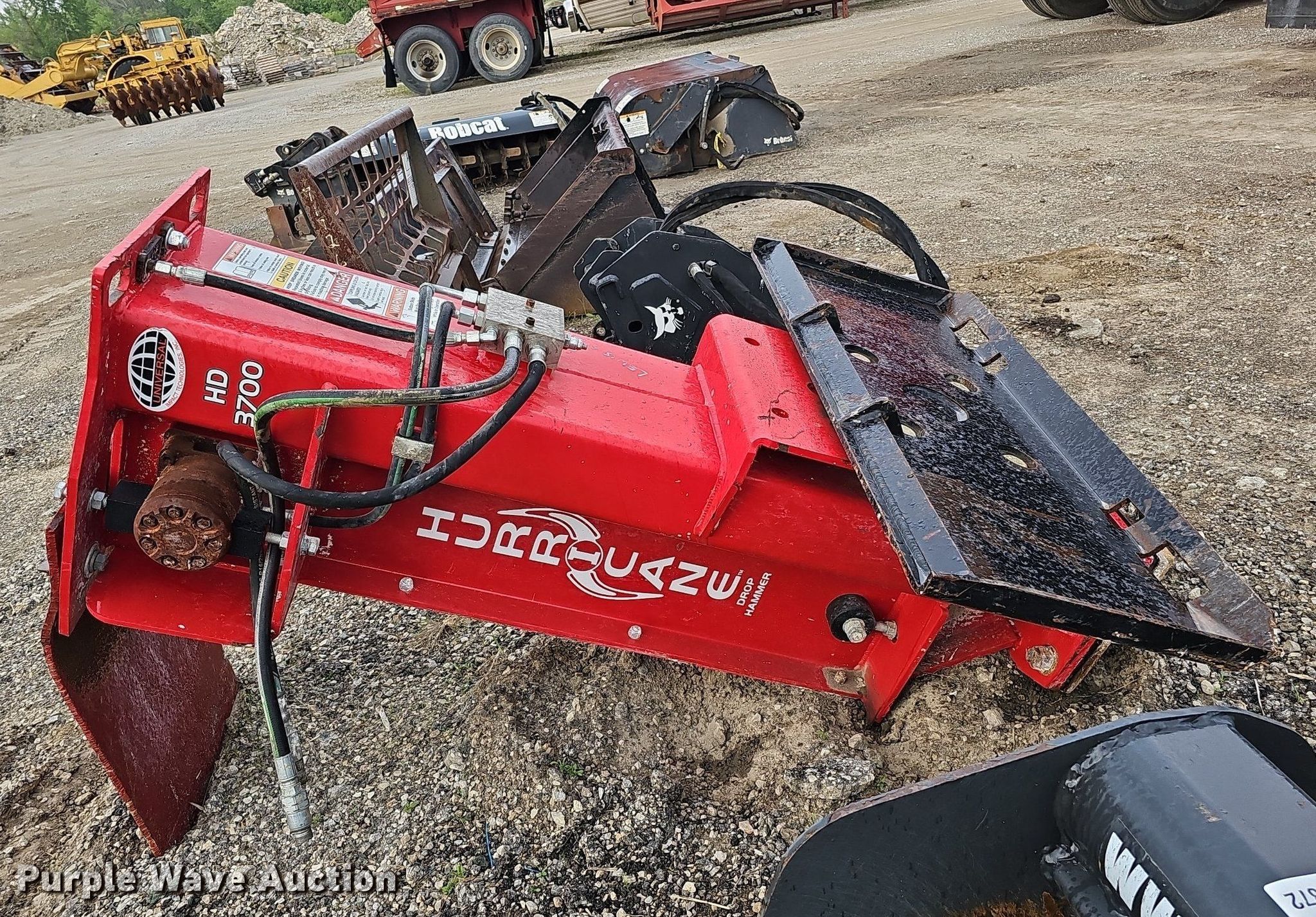 Hurricane HD3700 skid steer drop hammer in Saint Joseph, MO Item