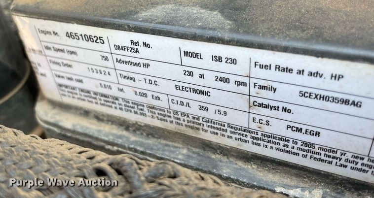 image for item DM0253 2006 Ford F650 Super Duty  flatbed truck