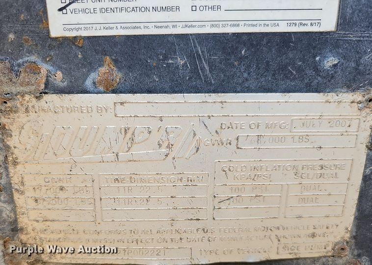 image for item DO2786 2007 SiDump'r SDR223  side dump trailer