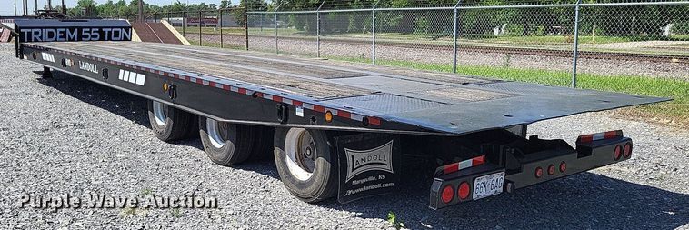 image for item DO3664 2002 Landoll 610  drop tilt deck equipment trailer