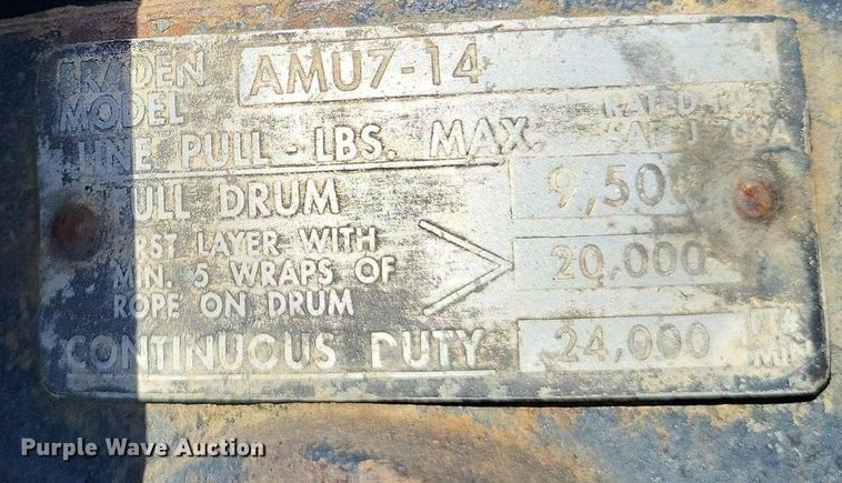 image for item DO3664 2002 Landoll 610  drop tilt deck equipment trailer