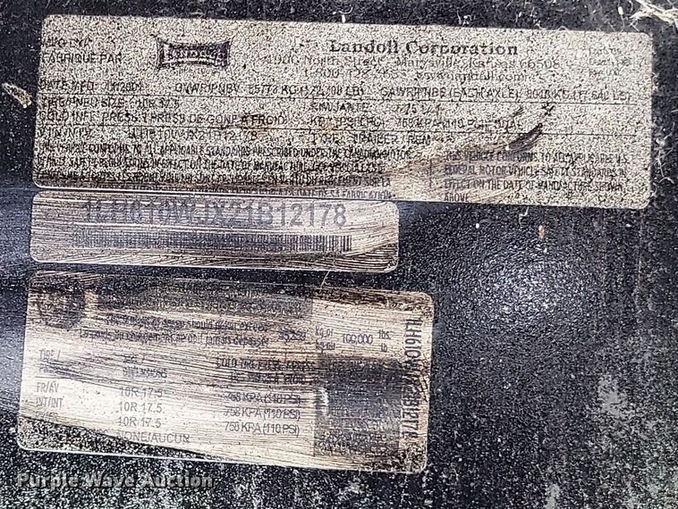 image for item DO3664 2002 Landoll 610  drop tilt deck equipment trailer