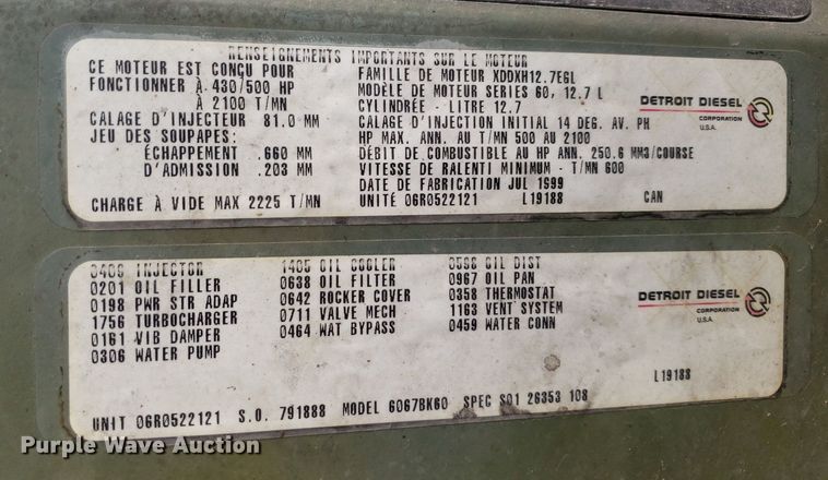 image for item DP7947 2000 Freightliner FLD  semi truck