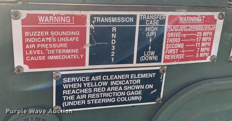 image for item DP8650 1972 Am General M35A3  flatbed truck