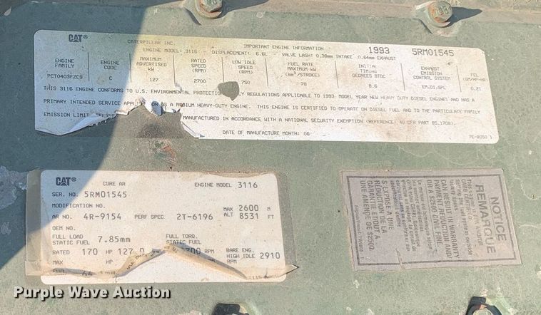 image for item DP8650 1972 Am General M35A3  flatbed truck