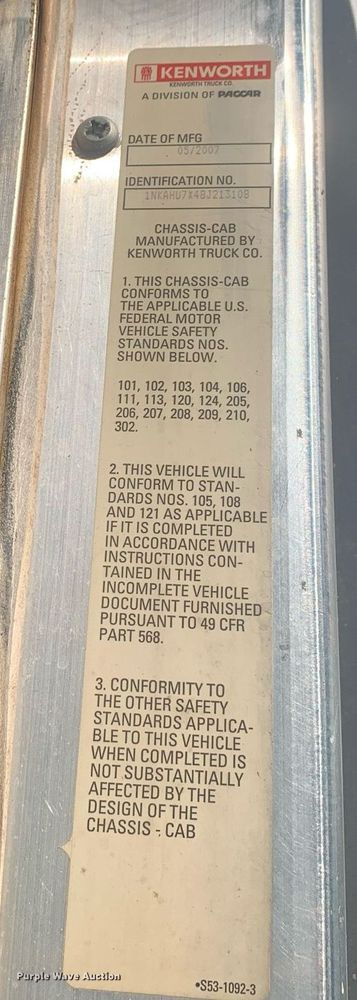 image for item DP8655 2008 Kenworth T600  refrigerated truck