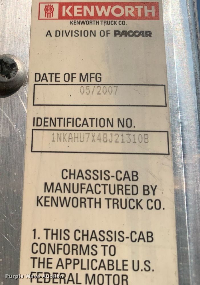 image for item DP8655 2008 Kenworth T600  refrigerated truck