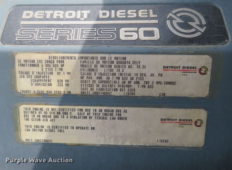 image for item FB9846 2004 Freightliner Classic 120  semi truck