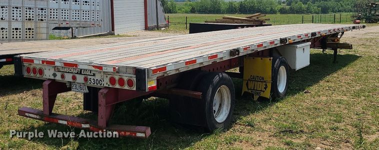 image for item LE9137 2008 Transcraft  flatbed trailer