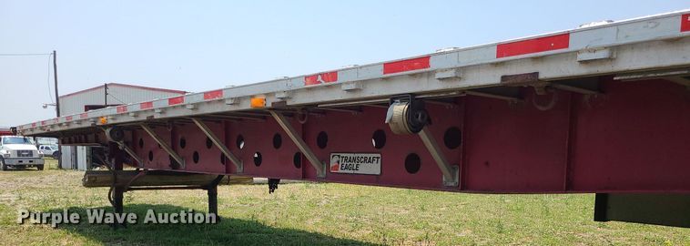 image for item LE9137 2008 Transcraft  flatbed trailer
