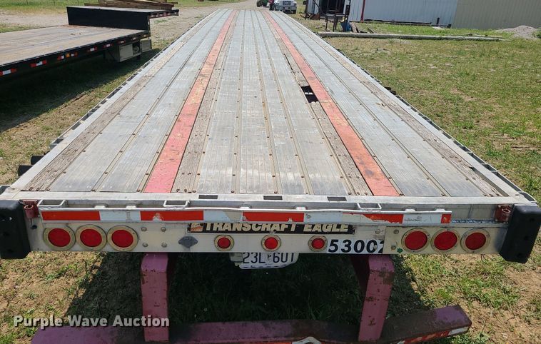image for item LE9137 2008 Transcraft  flatbed trailer