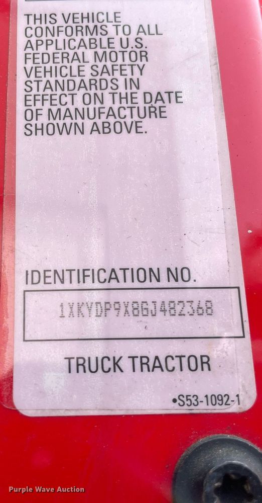 image for item LJ9684 2016 Kenworth T680  semi truck