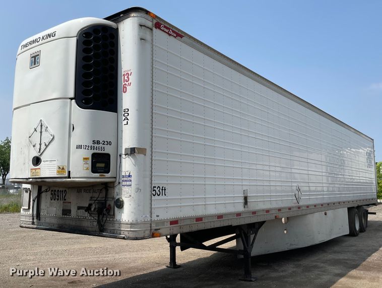 image for item LJ9694 2013 Great Dane CTL-1114-31053  refrigerated van trailer