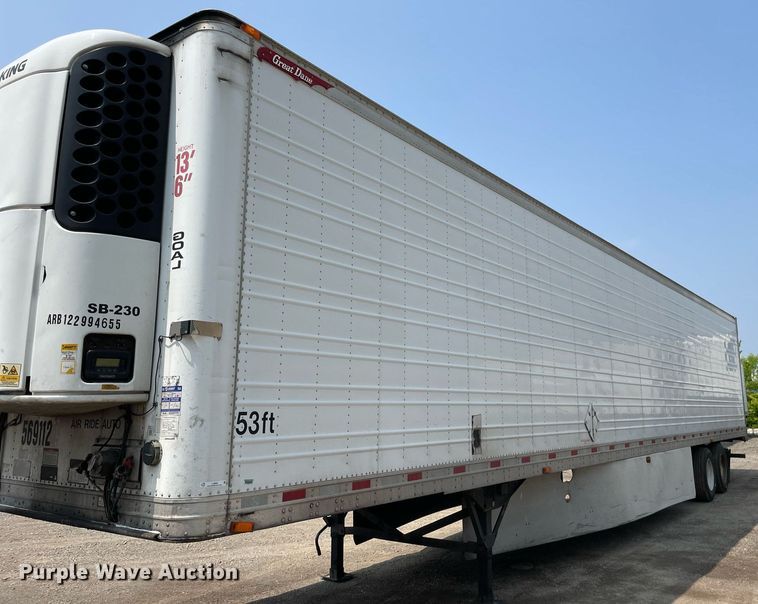 image for item LJ9694 2013 Great Dane CTL-1114-31053  refrigerated van trailer