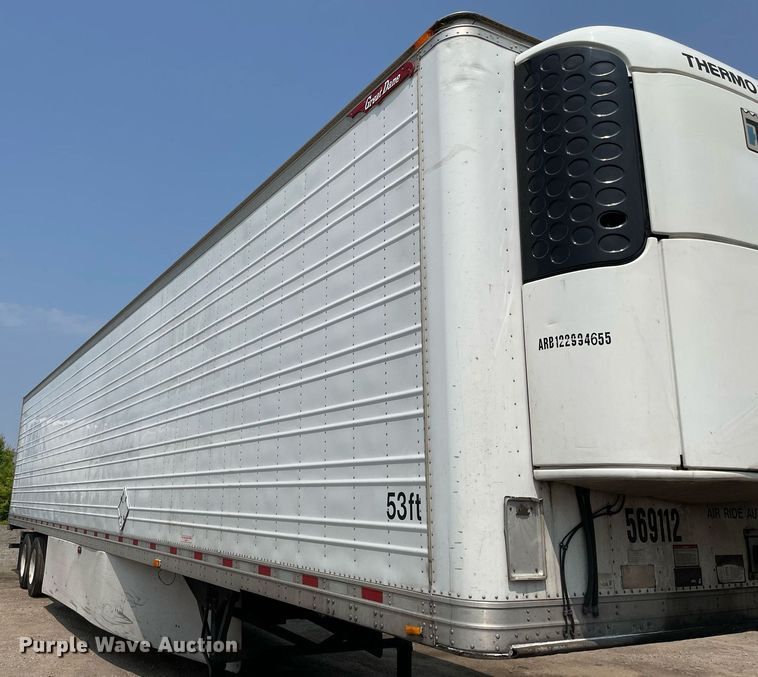 image for item LJ9694 2013 Great Dane CTL-1114-31053  refrigerated van trailer