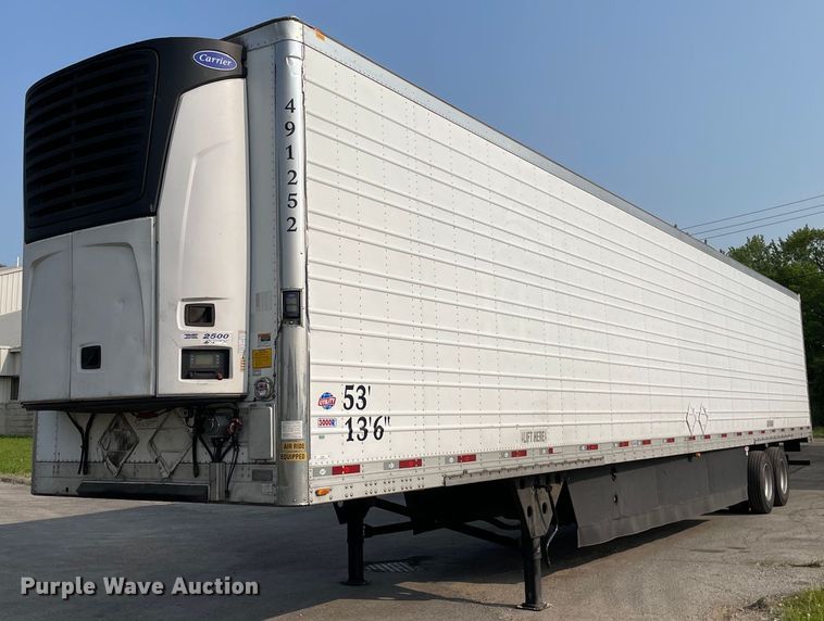 image for item LJ9696 2014 Utility  refrigerated van trailer