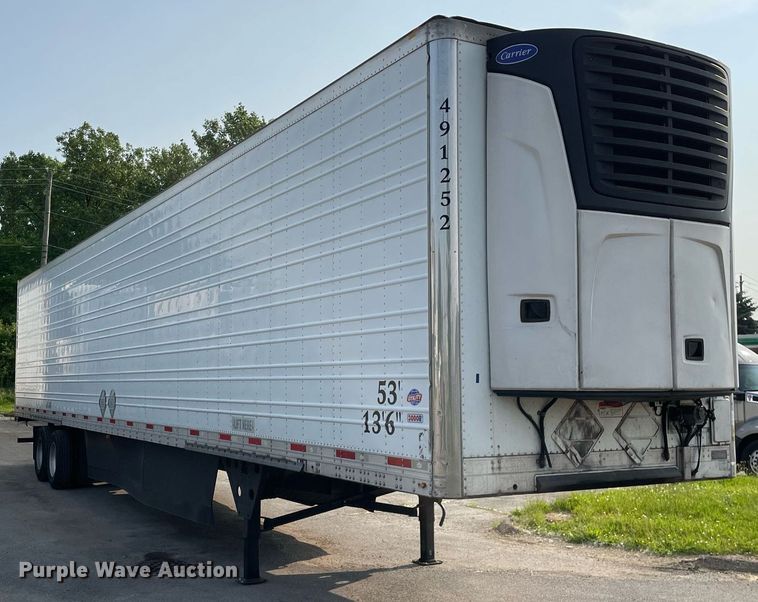 image for item LJ9696 2014 Utility  refrigerated van trailer