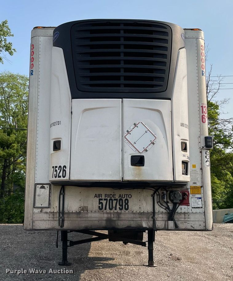 image for item LJ9697 2013 Utility  refrigerated van trailer