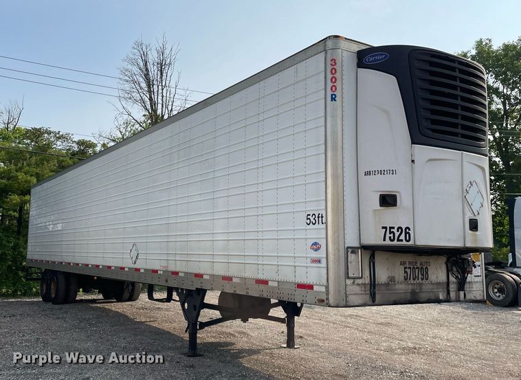 image for item LJ9697 2013 Utility  refrigerated van trailer
