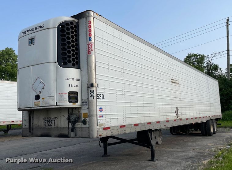 image for item LJ9699 2013 Utility  refrigerated van trailer