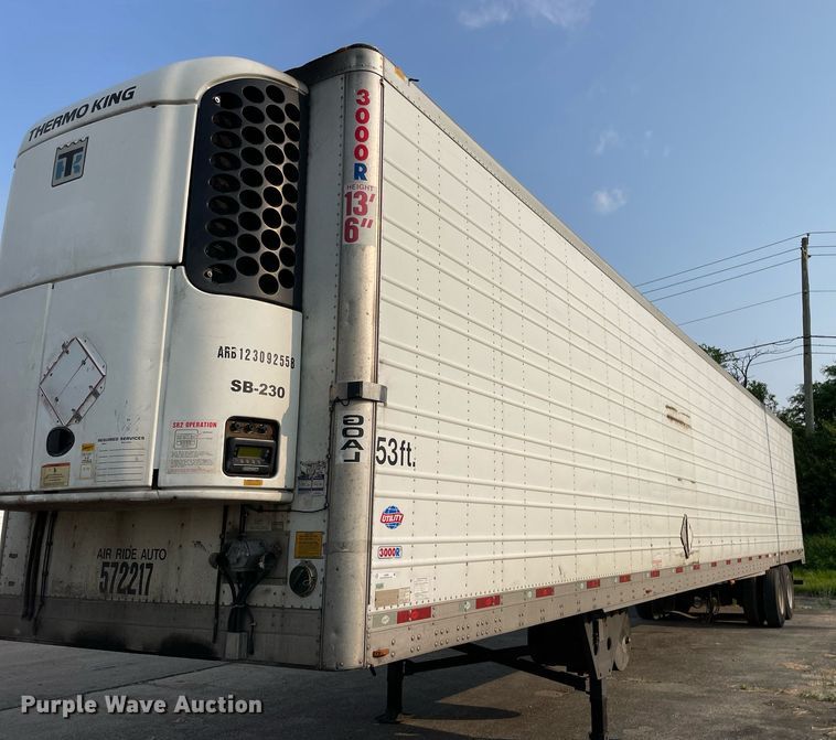 image for item LJ9699 2013 Utility  refrigerated van trailer