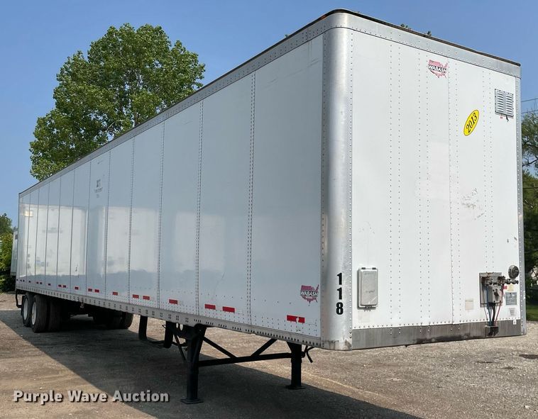 image for item LJ9704 2013 Wabash  dry van trailer