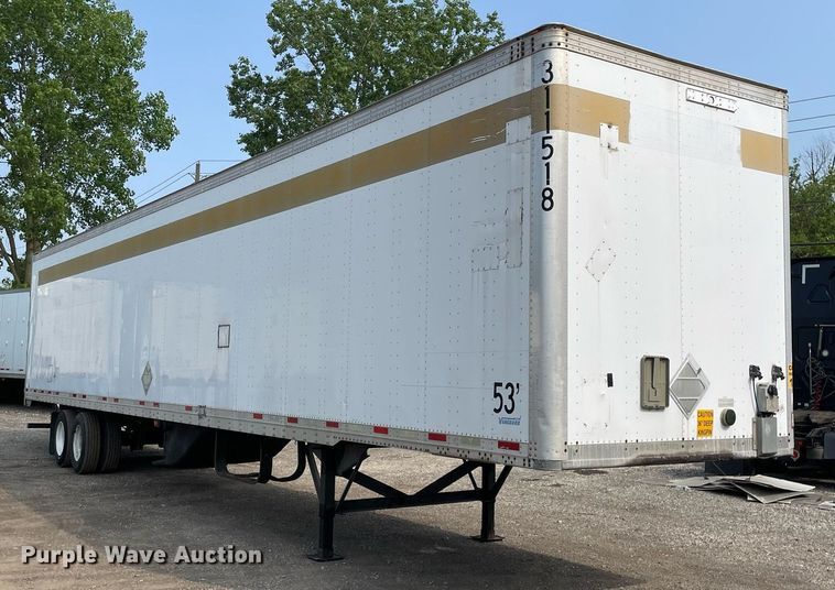 image for item LJ9705 2012 Van Guard  dry van trailer