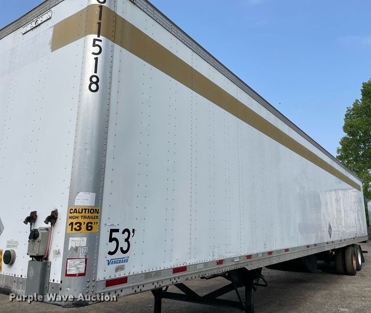 image for item LJ9705 2012 Van Guard  dry van trailer