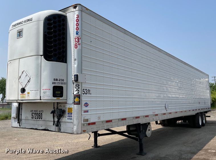 image for item LJ9706 2013 Utility  refrigerated van trailer