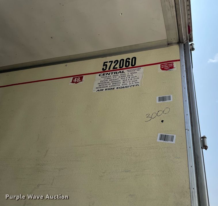 image for item LJ9706 2013 Utility  refrigerated van trailer