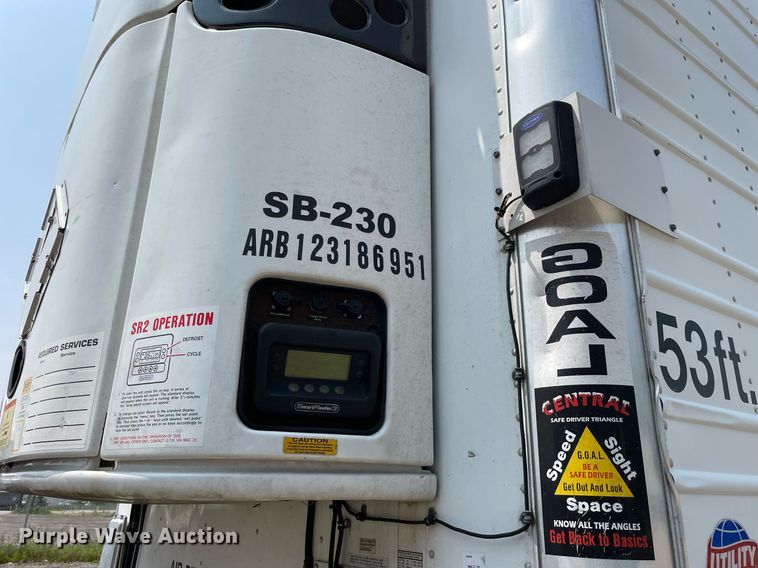 image for item LJ9706 2013 Utility  refrigerated van trailer