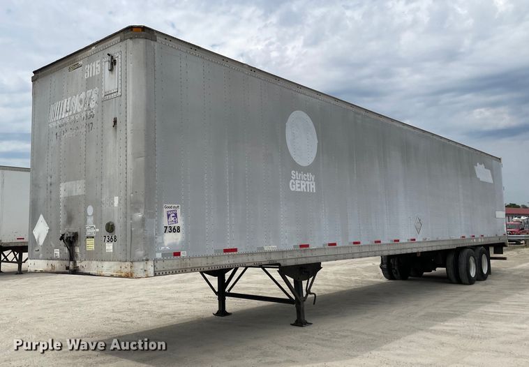 image for item LJ9727 1998 Stoughton  dry van trailer