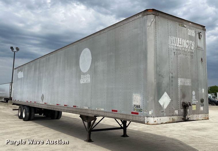 image for item LJ9727 1998 Stoughton  dry van trailer