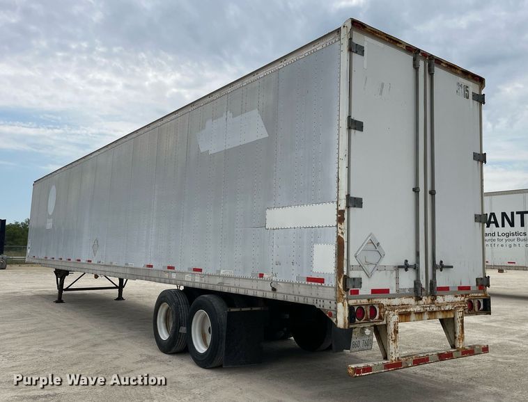 image for item LJ9727 1998 Stoughton  dry van trailer