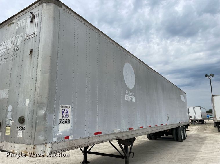 image for item LJ9727 1998 Stoughton  dry van trailer