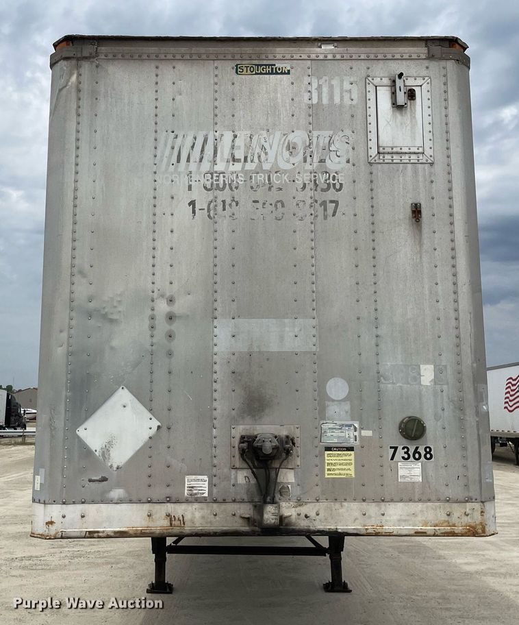 image for item LJ9727 1998 Stoughton  dry van trailer