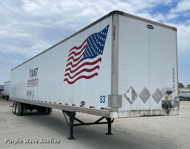 image for item LJ9729 2008 Strickland  dry van trailer