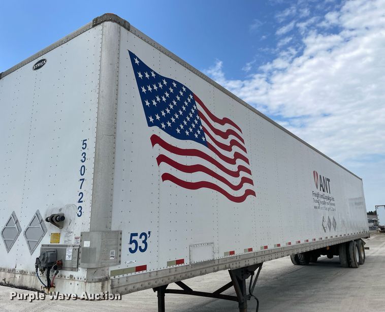 image for item LJ9729 2008 Strickland  dry van trailer