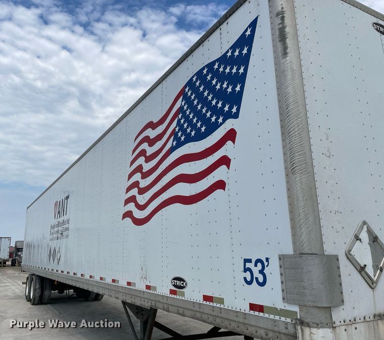 image for item LJ9729 2008 Strickland  dry van trailer