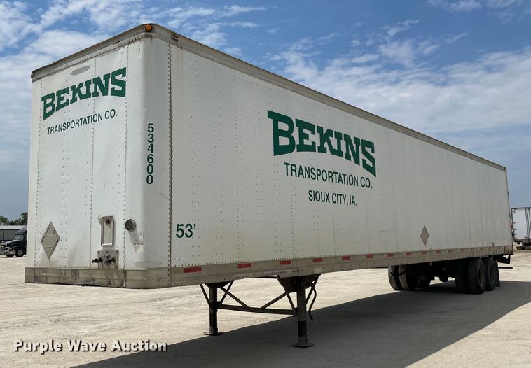 image for item LJ9730 2001 Trailmobile  dry van trailer