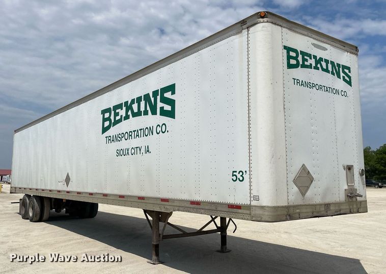 image for item LJ9730 2001 Trailmobile  dry van trailer