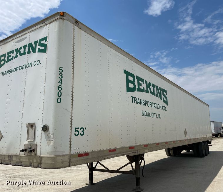 image for item LJ9730 2001 Trailmobile  dry van trailer