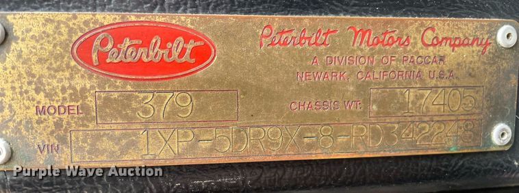 image for item LY9784 1994 Peterbilt 379  semi truck