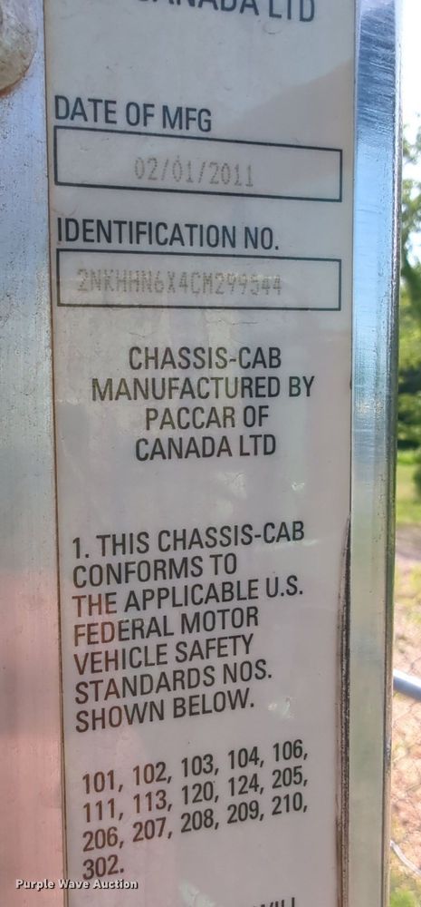 image for item MY9311 2012 Kenworth T270  truck cab and chassis