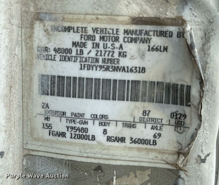 image for item OG9024 1992 Ford LTA9000  semi truck