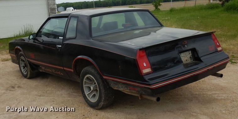 image for item AF9697 1988 Chevrolet Monte Carlo SS