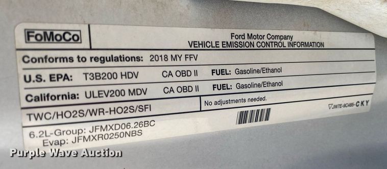 image for item DI7782 2018 Ford F250 Super Duty  SuperCab pickup truck