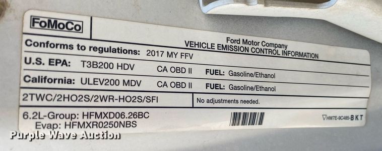 image for item DI7783 2017 Ford F250 Super Duty  SuperCab pickup truck